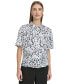 ფოტო #1 პროდუქტის Women's Printed Satin Shirt