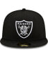 Men's Black Las Vegas Raiders 2001 Pro Bowl Patch Up 59FIFTY Fitted Hat