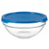 Круглая коробочка для завтраков с крышкой Chefs Синий 595 ml 14 x 6,3 x 14 cm (6 штук)