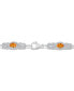 Фото #3 товара Citrine (2 2/3 ct. t.w.) and Topaz (2 1/10 ct. t.w.) Bracelet in Sterling Silver