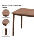 Фото #4 товара Retro Walnut Dining Table in Solid Rubber Wood