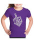 Hanukkah Dreidel - Girl's Child Word Art T-Shirt