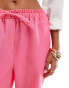 ASOS DESIGN tailored pull on trouser in pink Розовый, 42 - фото #3