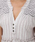 ფოტო #5 პროდუქტის Women's Striped Lace-Trim Babydoll Dress