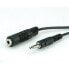 Фото #1 товара ROLINE 3.5mm Extension Cable - M/F 10 m - 3.5mm - Male - 3.5mm - Female - 10 m - Black