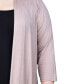 Фото #7 товара Plus Size Draped Open-Front Cardigan Sweater