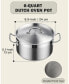 Фото #3 товара 6-Quart Stock Pot with Lid, Professional 18/10 Stainless Steel Stockpot Dutch Oven Casserole Cooking Pot, Ollas de Cocina, Compatible with All Stovetops, Silver