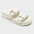 Фото #1 товара Women's Marcy Two-band Buckle Footbed Sandals - A New Day Cream 6.5