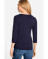 ფოტო #8 პროდუქტის Women's Viscose Blend V-Neck T-Shirt