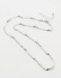 ASOS DESIGN waterproof stainless steel chain necklace in silver