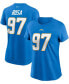 Women's Joey Bosa Powder Blue Los Angeles Chargers Name Number T-shirt