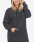 ფოტო #2 პროდუქტის Plus Size Hoodie Sweatshirt Dress