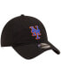 Фото #4 товара Men's Black New York Mets Alternate Replica Core Classic 9TWENTY Adjustable Hat