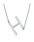 Фото #1 товара Sterling Silver Sideways Initial Necklace