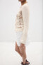 Contrast knit cardigan