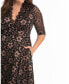 ფოტო #2 პროდუქტის Plus Size Mon Cherie Floral Lace Cocktail Dress