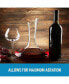 Фото #3 товара Crystal Red Wine Decanter - 100% Hand Blown Lead-Free Glass Wine Aerator (1800ml)