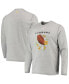 Фото #1 товара Men's Heathered Gray Pittsburgh Steelers Sport Lei Pass Long Sleeve T-shirt