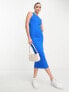 Фото #4 товара Vero Moda Tall sleeveless jersey bodycon midi dress in blue