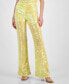 ფოტო #1 პროდუქტის Women's Mid Rise Sequin Pants