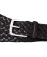 Фото #2 товара Men's Braided Leather & Cotton Belt