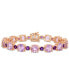 Pink Amethyst (24-5/8 ct.t.w.) Tennis Bracelet in Sterling Silver (Also Available in Citrine)