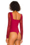 Фото #5 товара Free People 294261 Must Be Love Bodysuit Wine MD (Women's 8-10)