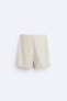 100% linen bermuda shorts