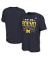 Фото #1 товара Men's Navy Michigan Wolverines College Football Playoff 2024 National Championship Game T-shirt