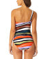 Фото #2 товара Anne Cole Ring Strap Asymmetrical One-Piece Women's