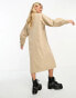 Noisy May oversized trench coat in cream