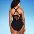 Women's Ribbed Plunge Ring Detail One Piece Swimsuit - Shade & Shore