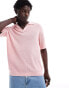 Фото #1 товара GANT open collar knit polo in pink