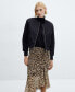 Фото #3 товара Women's Animal-Print Flowing Skirt