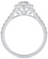 Diamond Hexagon Halo Engagement Ring (3/4 ct. t.w.) in 14k White Gold