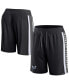 ფოტო #1 პროდუქტის Men's Black Charlotte Hornets Referee Iconic Mesh Shorts