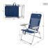 Фото #4 товара Пляжный стул Aktive Тёмно Синий 47 x 94 x 60 cm (4 штук)