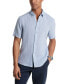 Фото #1 товара Men's Slim-Fit Linen Short-Sleeve Shirt