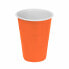 Set of reusable glasses Algon Orange 48 Units 450 ml (10 Pieces)