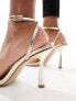 Фото #3 товара Simmi London Damira strappy barely there sandal in gold
