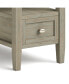 Warm Shaker Solid Wood Narrow Side Table