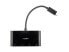 4 PORT USB C HUB - BUS POWERED USB-C TO 4X USB 3.0 TYPEA-M/F-BLACK