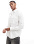 Фото #1 товара ASOS DESIGN relaxed shirt with double layered sleeve in white