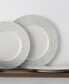 Hammock "Stripes" Rim Dinner Plates, Set of 4