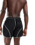 Фото #2 товара Weekday Tan swim shorts with seam detail in black