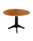 International Concept 42" Round Dual Drop Leaf Pedestal Table