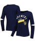 Фото #2 товара Women's Navy Milwaukee Brewers Formation Long Sleeve T-shirt
