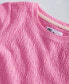 Big Girls Solid-Color Textured T-Shirt, Created for Macy's