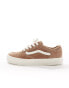 Vans rowley trainers in tan and off white