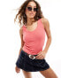 Фото #1 товара Noisy May knitted vest in pink